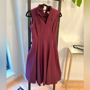 Calvin Klein Sleeveless Plum Midi Dress